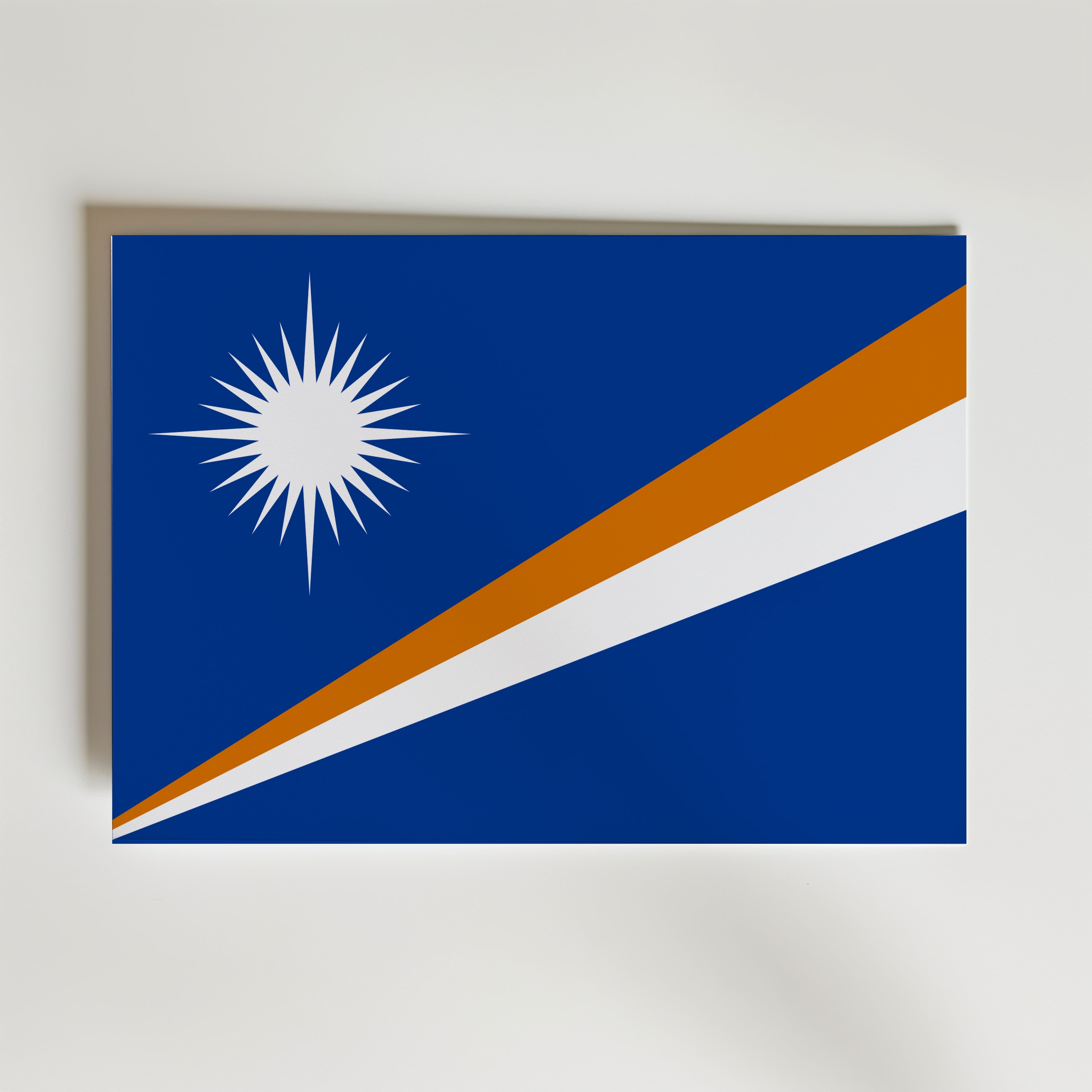 Marshall Islands National Flag Poster affisch – poster till väggdekoration – köp online hos Bozetto