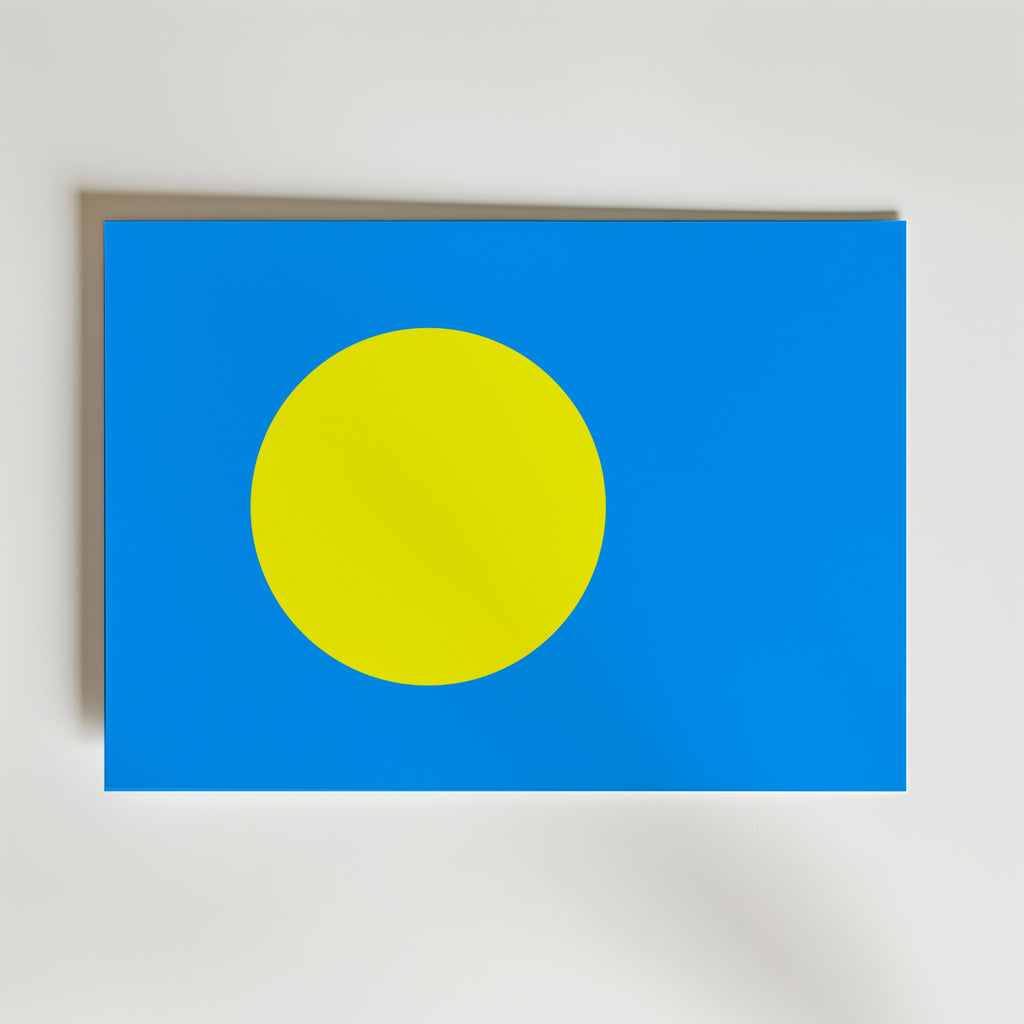 Palau National Flag Poster affisch – poster till väggdekoration – köp online hos Bozetto