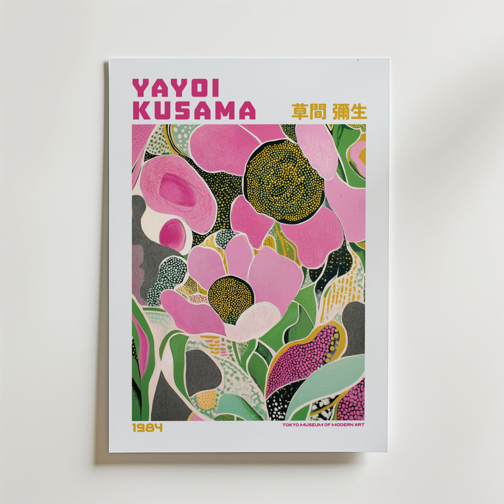 Yayoi Kusama Pink Garden Poster