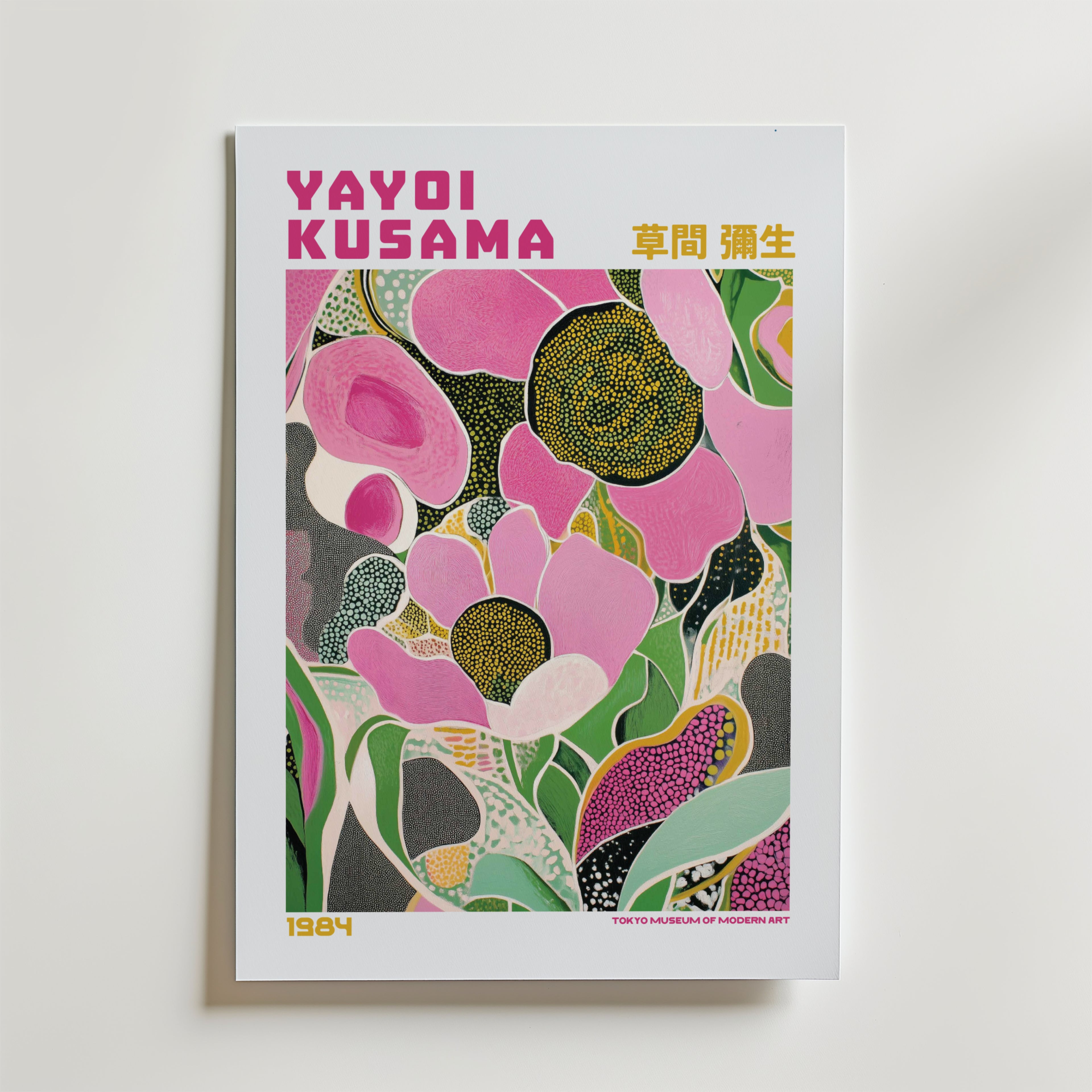 Yayoi Kusama Pink Garden Poster