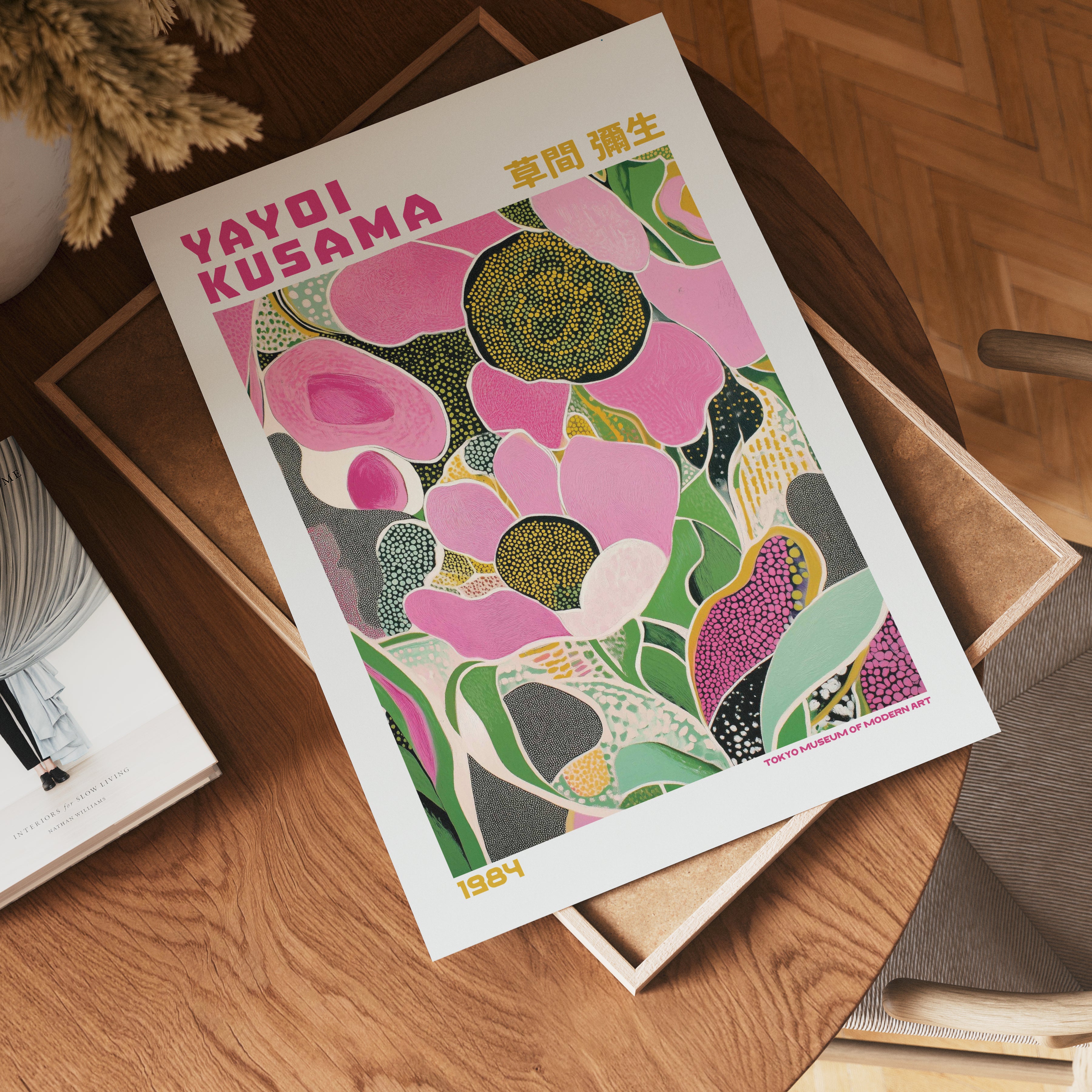 Yayoi Kusama Pink Garden Poster