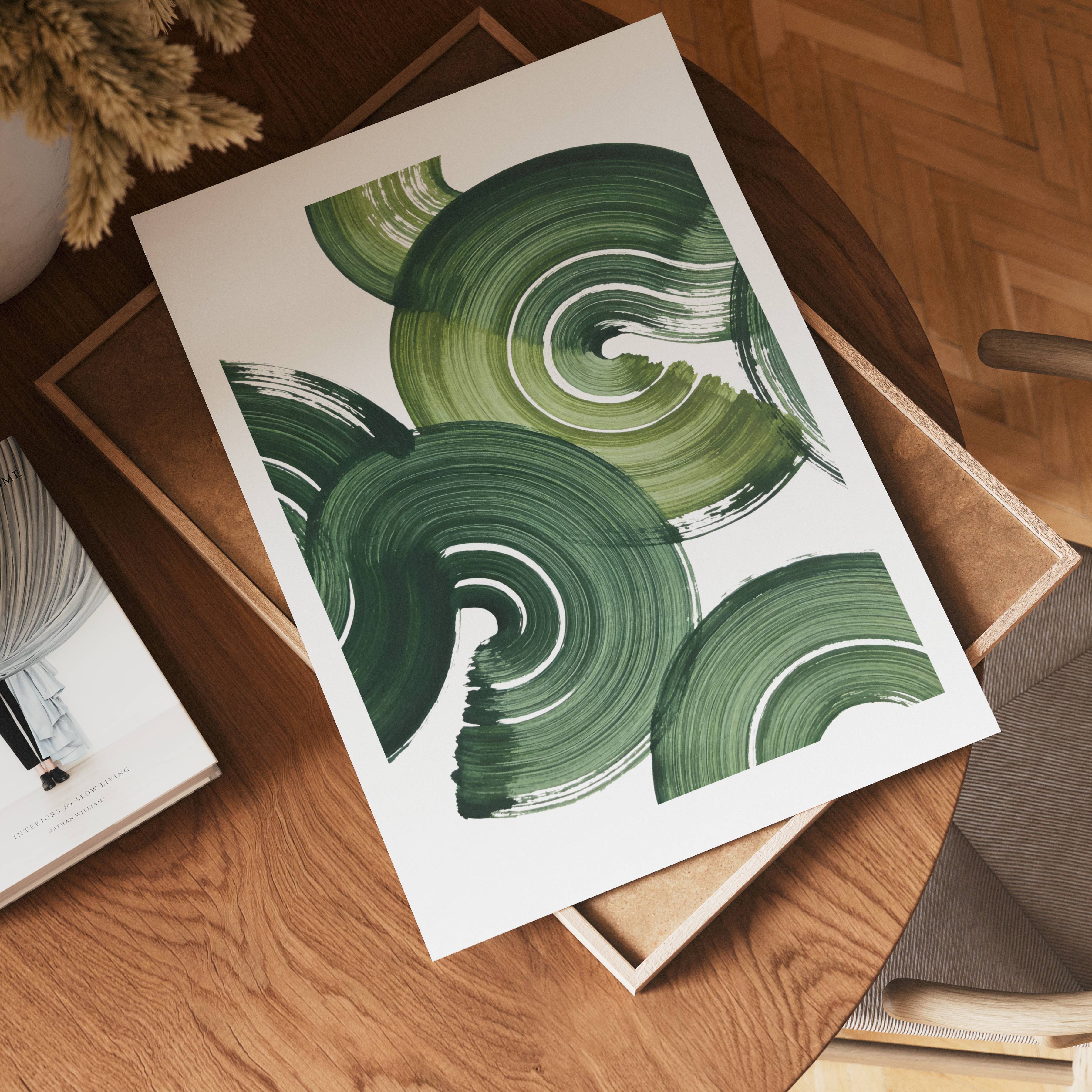 Verdant Motion No. 1 Poster affisch – köp poster online – Bozetto väggdekoration