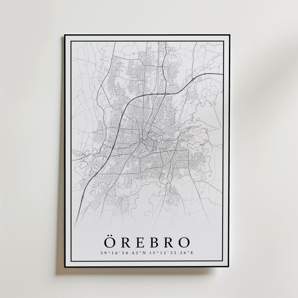 Örebro Karta Poster