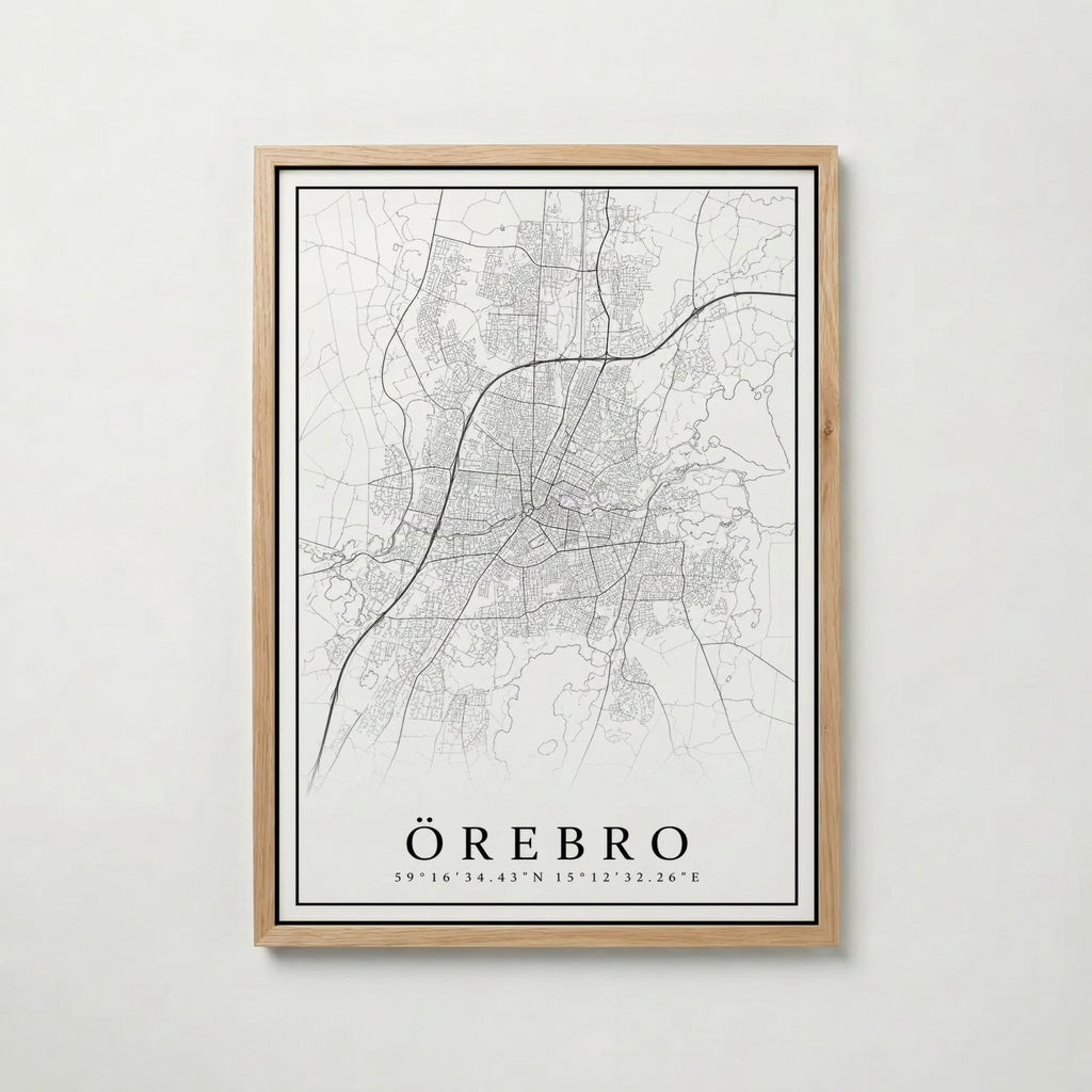 Örebro Karta Poster