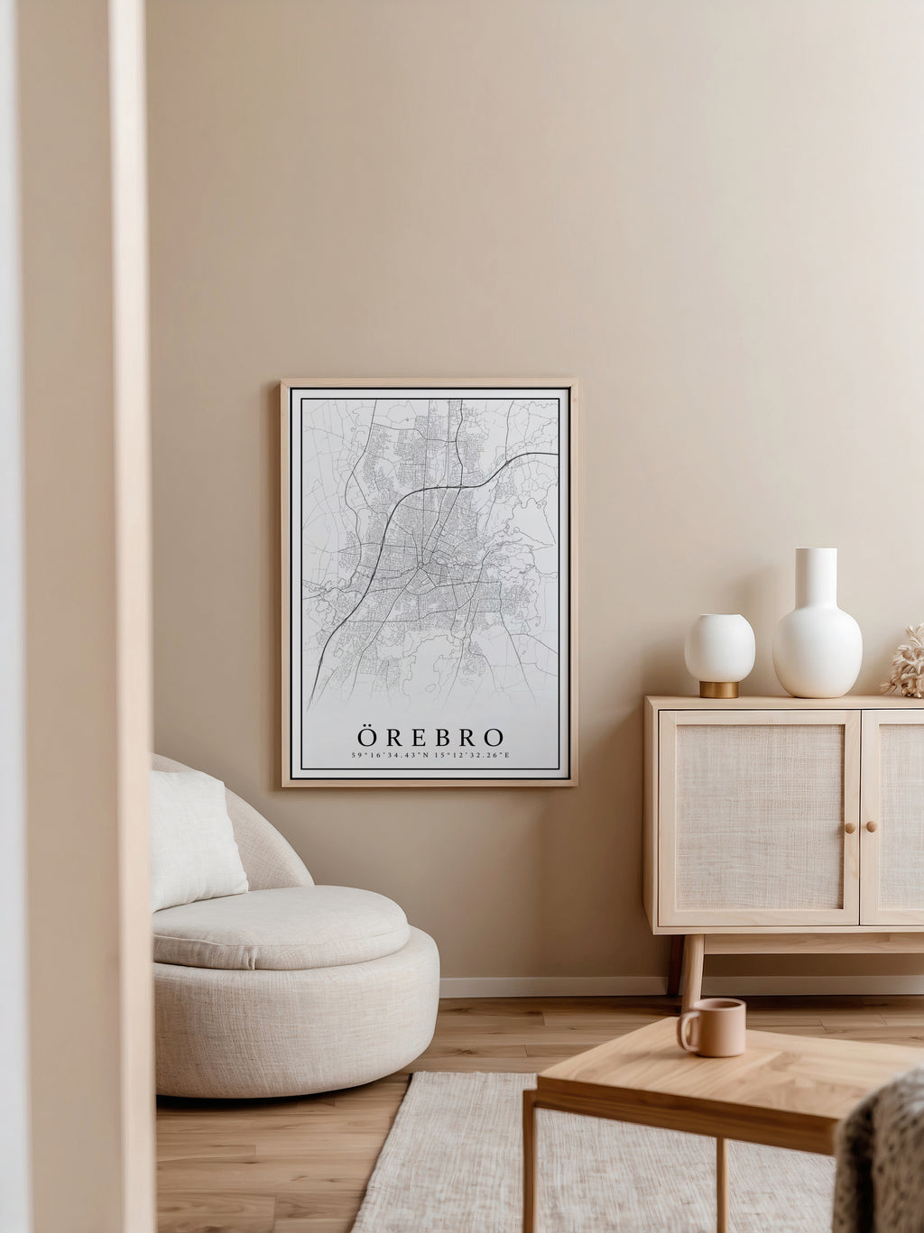 Örebro Karta Poster