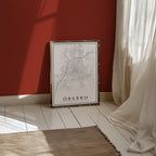 Örebro Karta Poster