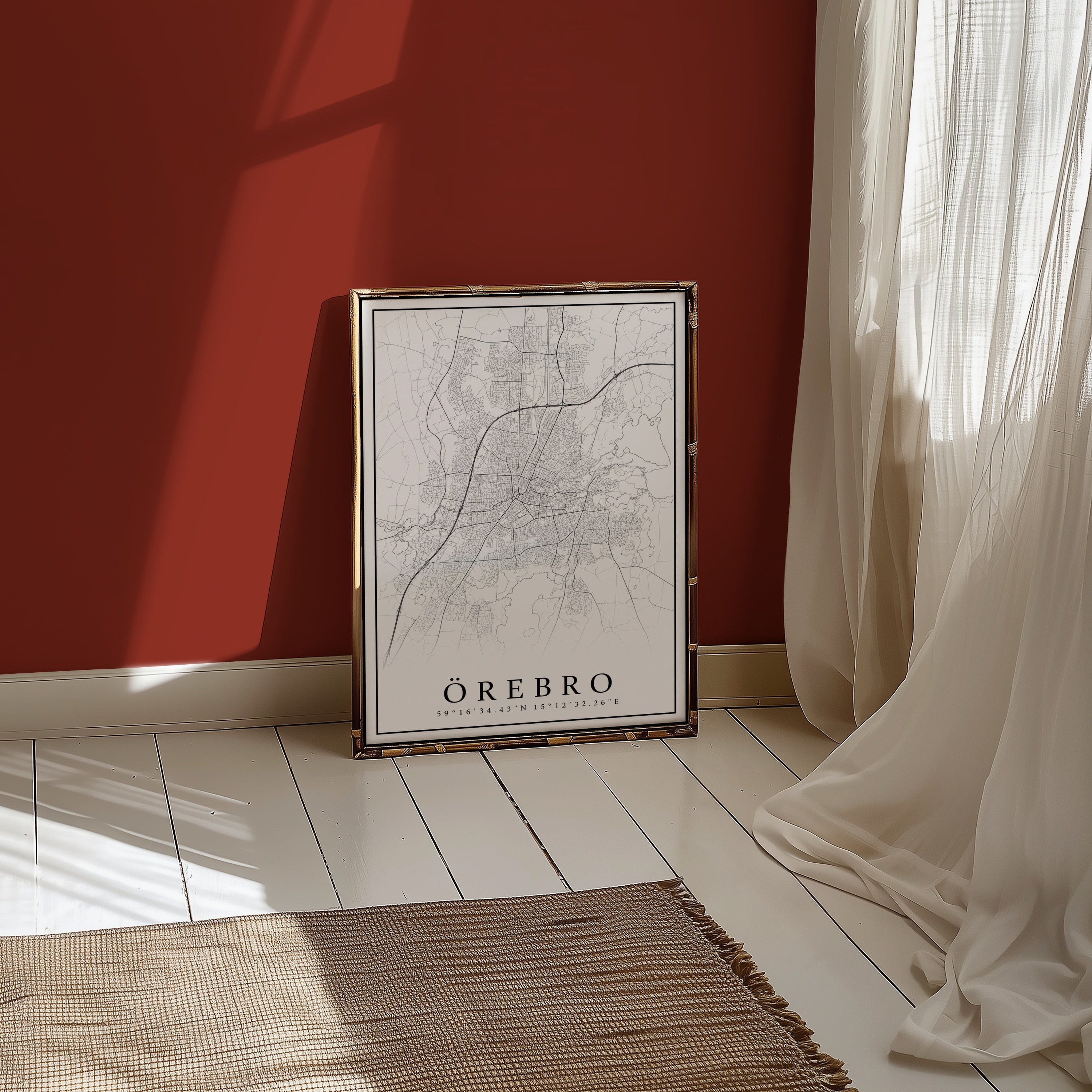 Örebro Karta Poster