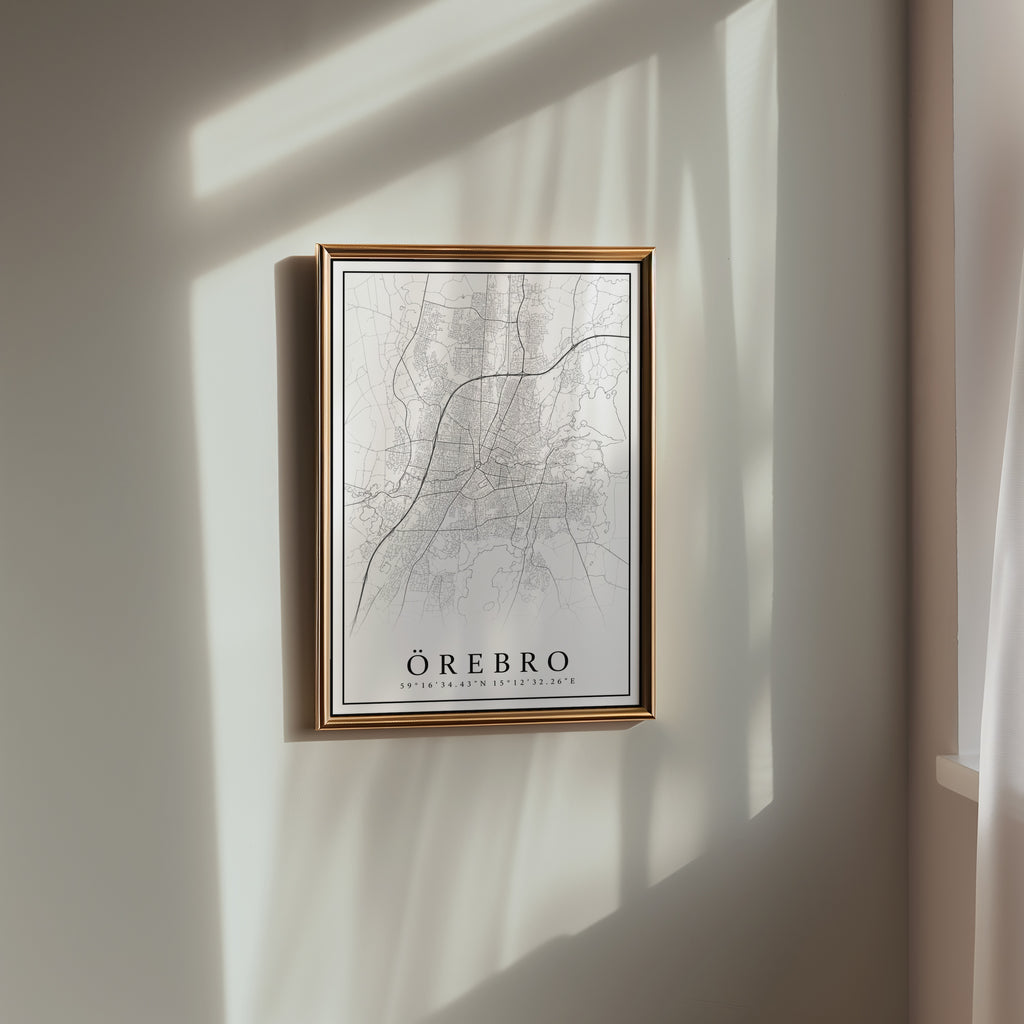 Örebro Karta Poster