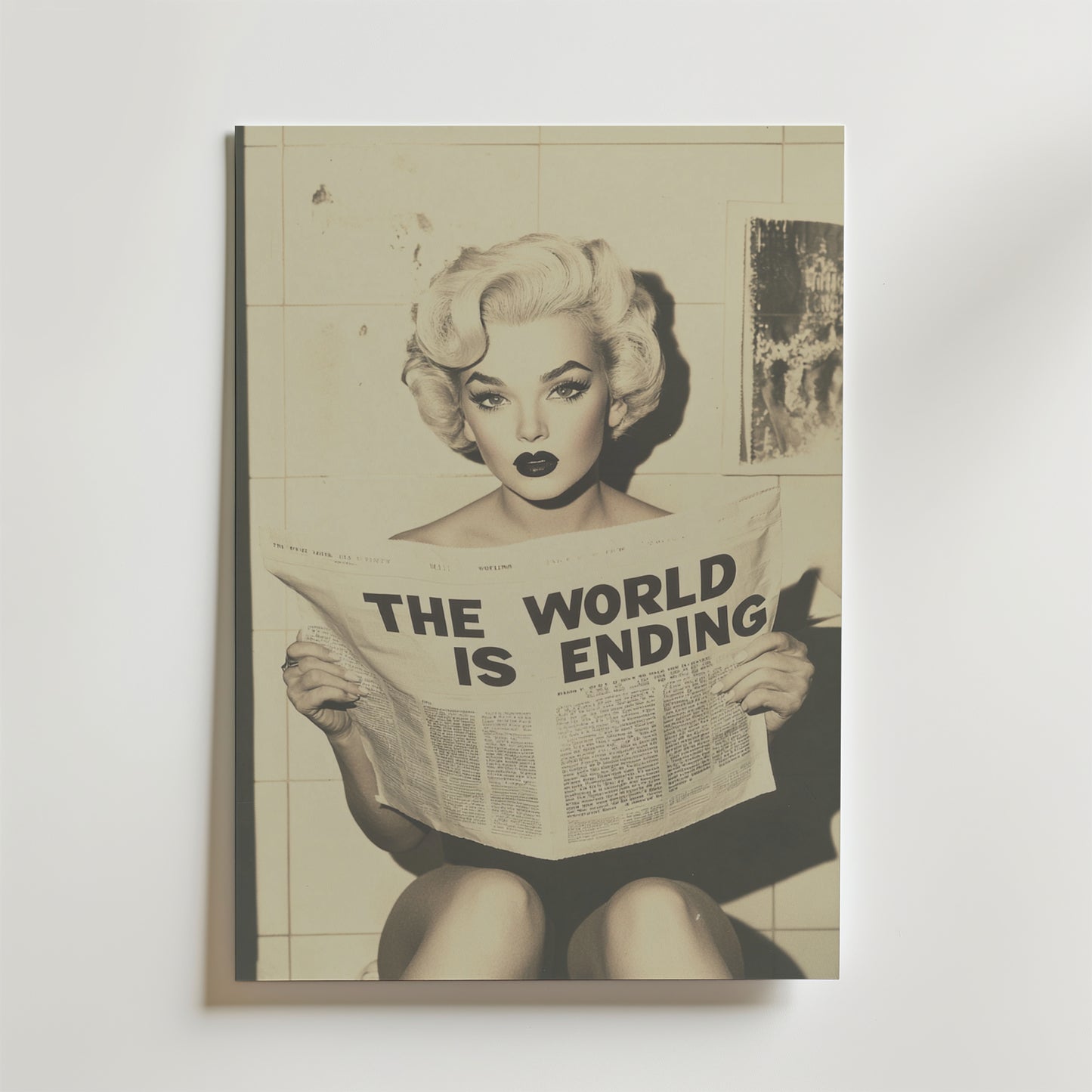 The World is Ending Retro Poster