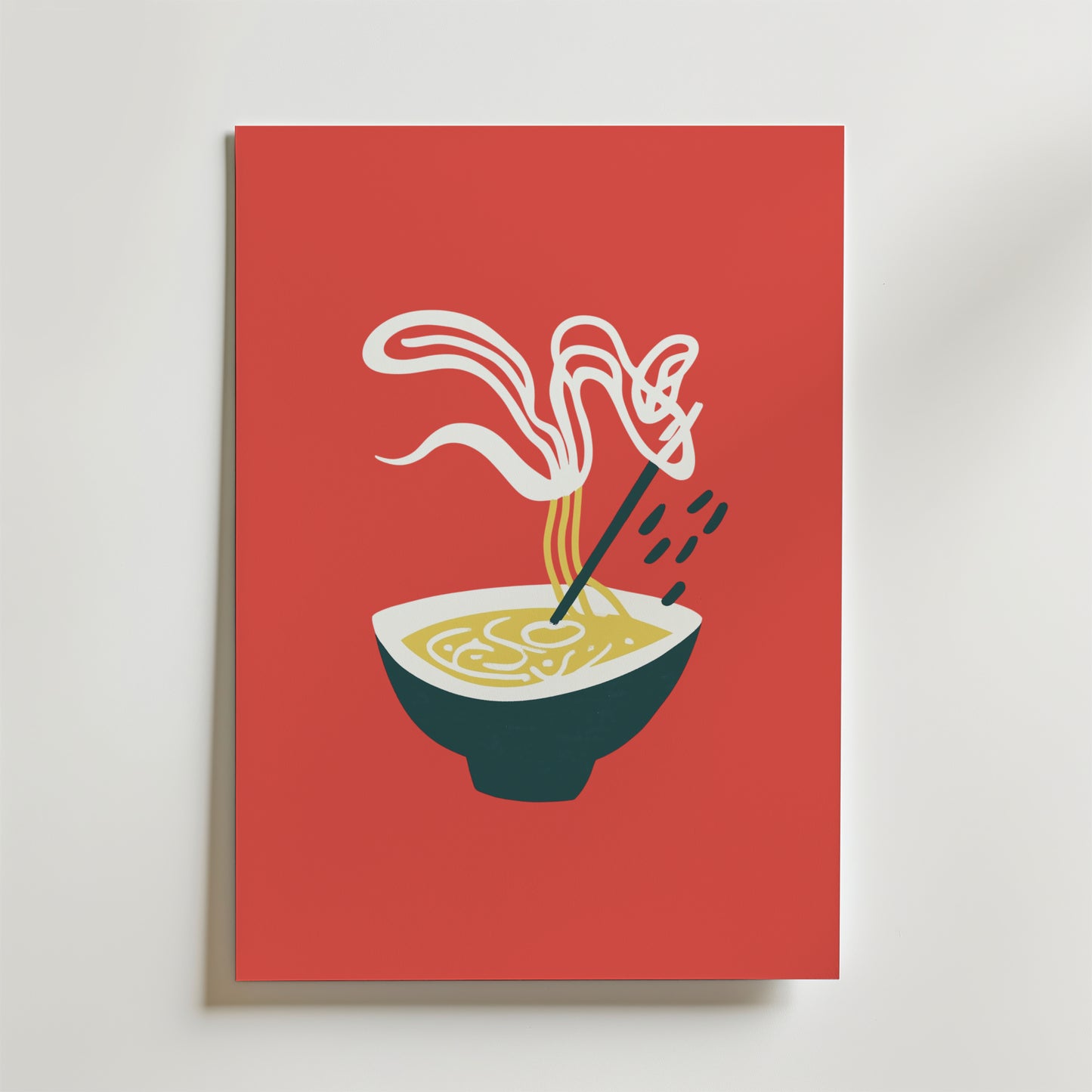 Steamy Ramen Bowl Poster