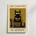 Quiet Reading Cat Poster