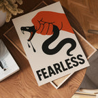 Fearless Poster – poster väggdekoration