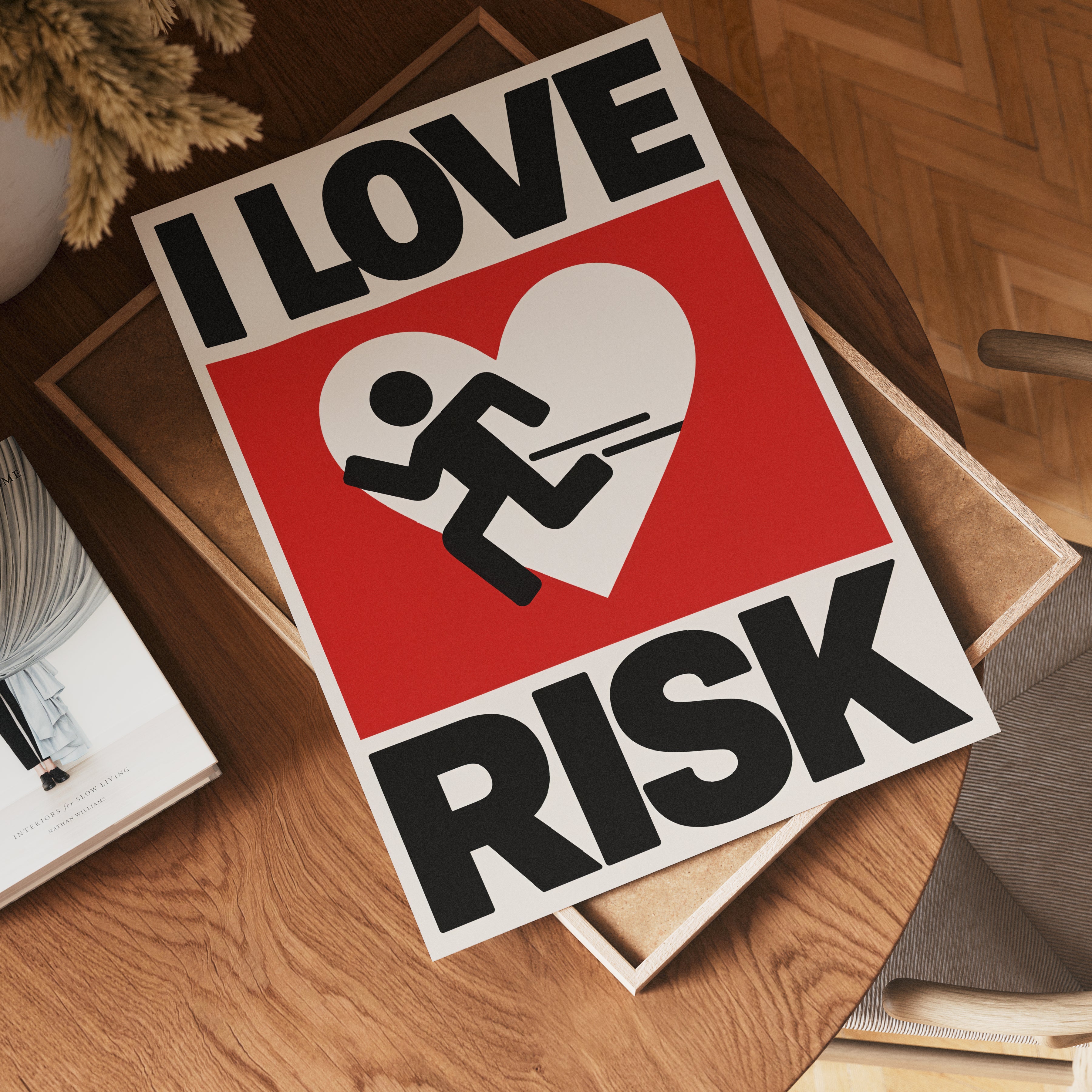Love Risk Poster – poster väggdekoration