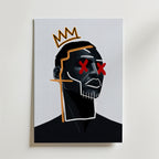 Crowned Silence Poster – En kraftfull och minimalistisk poster där klassisk skulptural estetik möter urban