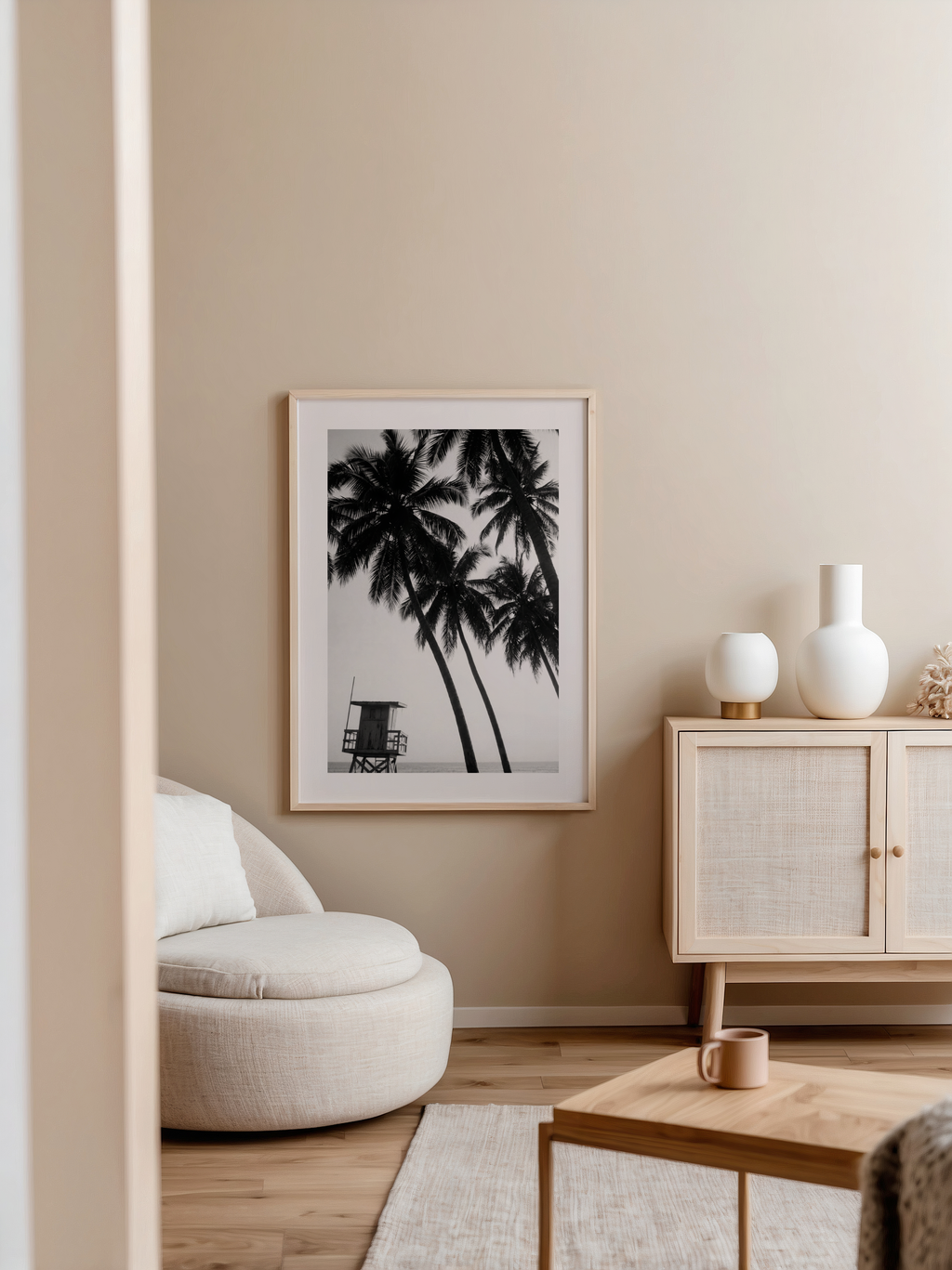 Coastal Noir Escape Poster – poster väggdekoration inredning – Affischer hos Bozetto