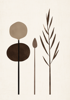 Abstract Garden Shapes Poster