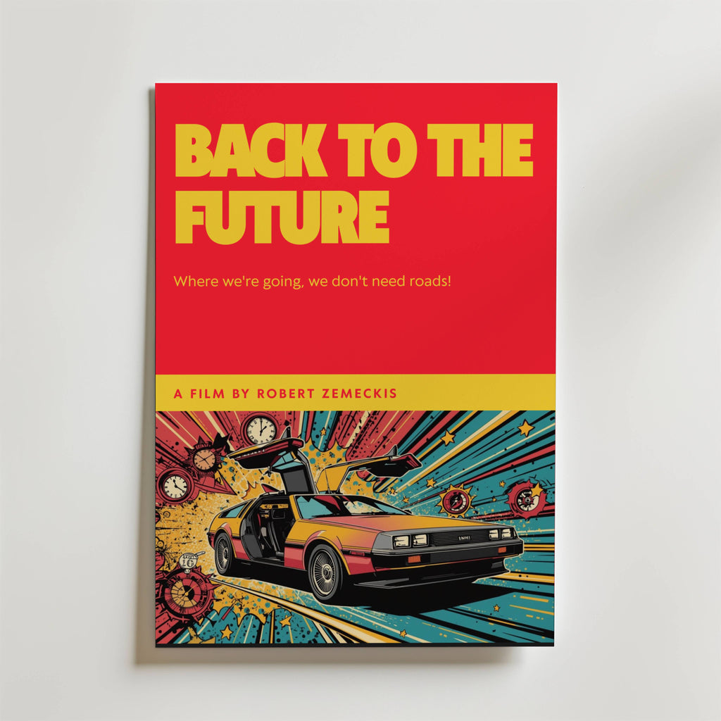 Back to the Future Poster affisch – poster till väggdekoration – köp online hos Bozetto