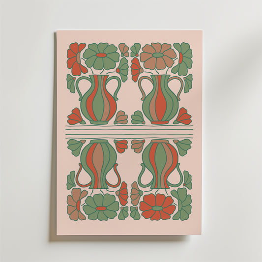 Folk Bloom Poster