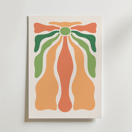 Organic Flow Shapes Poster