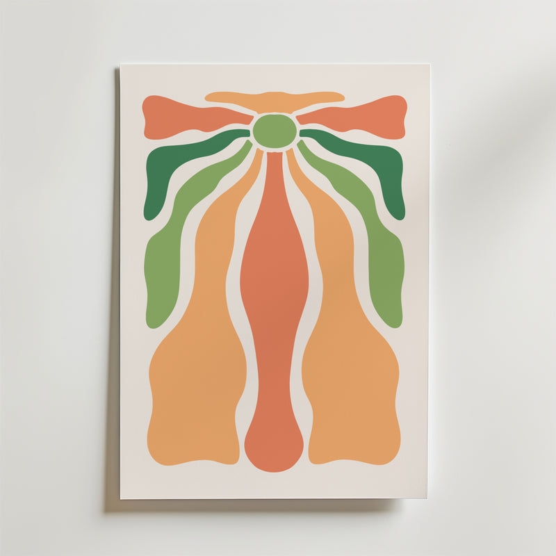 Organic Flow Shapes Poster