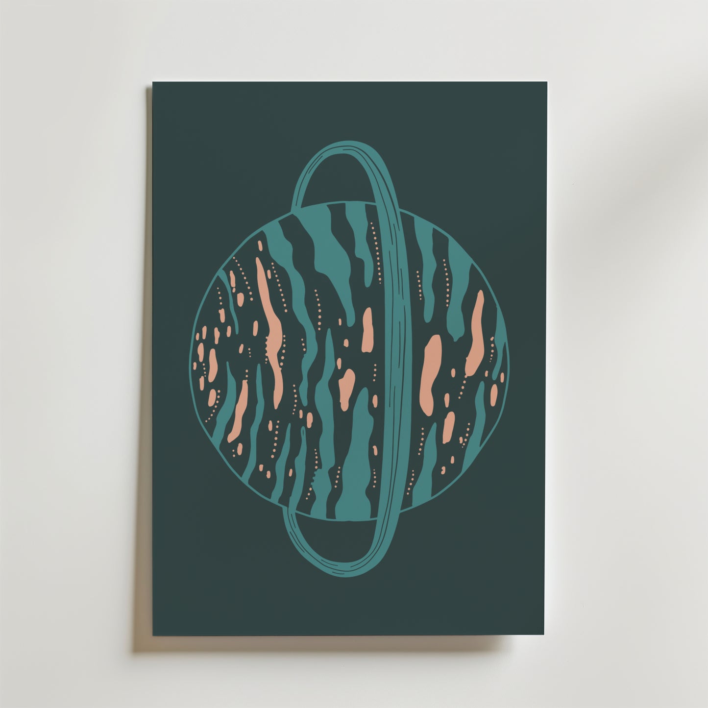 Saturnus Blue Orbit Poster