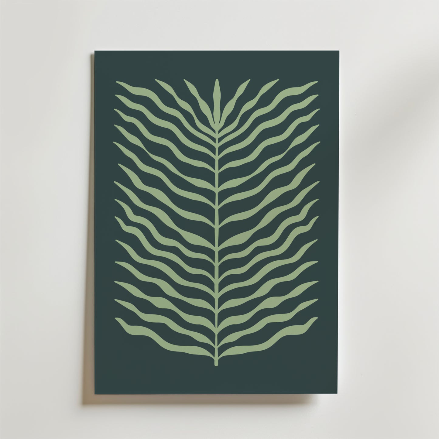 Green Leaf Flow Poster