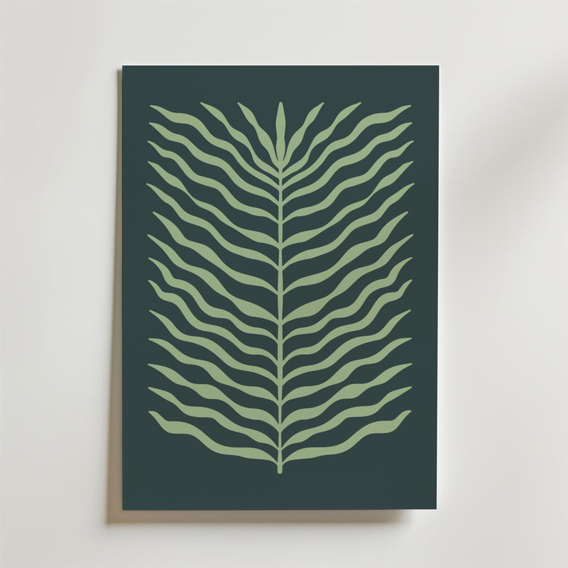 Green Leaf Flow Poster
