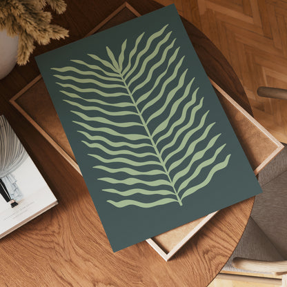 Green Leaf Flow Poster