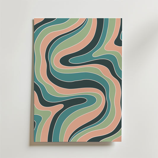 Verdant Waves Poster