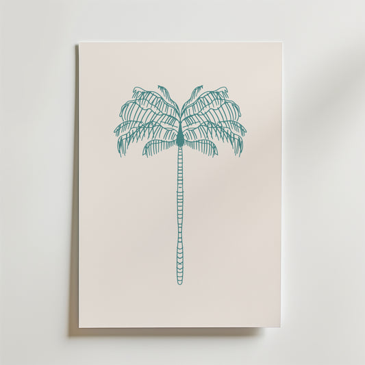 Palmtree Minimalism Poster