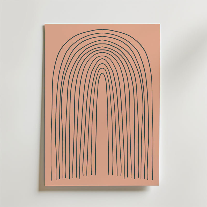 Terracotta Arches Poster