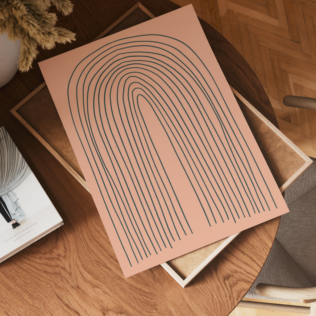 Terracotta Arches Poster