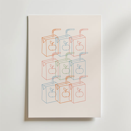 Fruit Juice Boxes Poster
