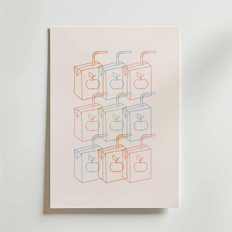 Fruit Juice Boxes Poster