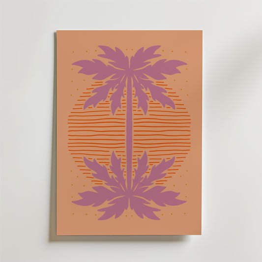 Mirrored Palms Poster