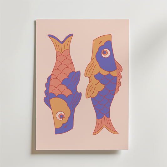 Koi Harmony Duo Poster