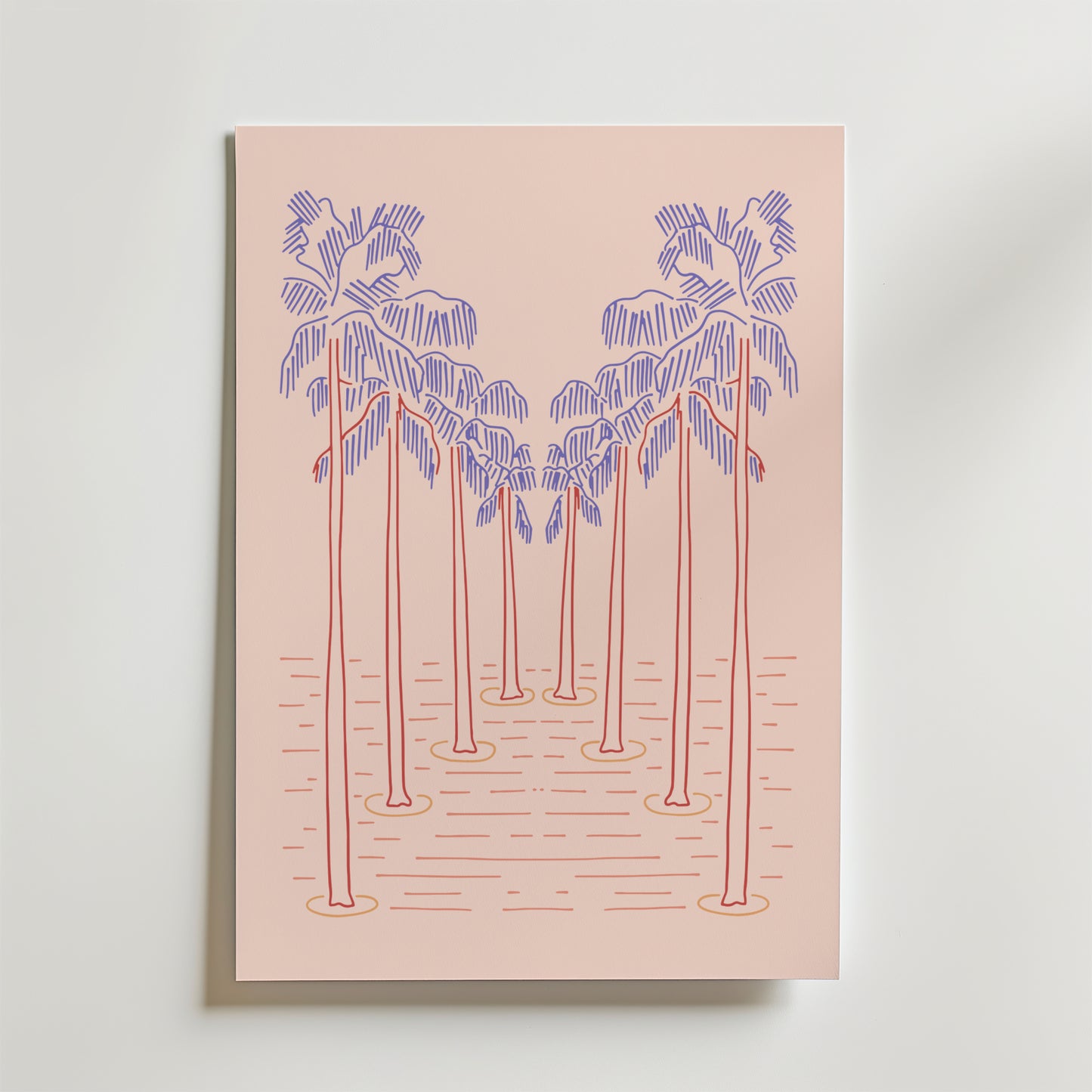 Palm Dream Sunset Poster