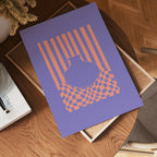 Striped Vase Illusion Poster