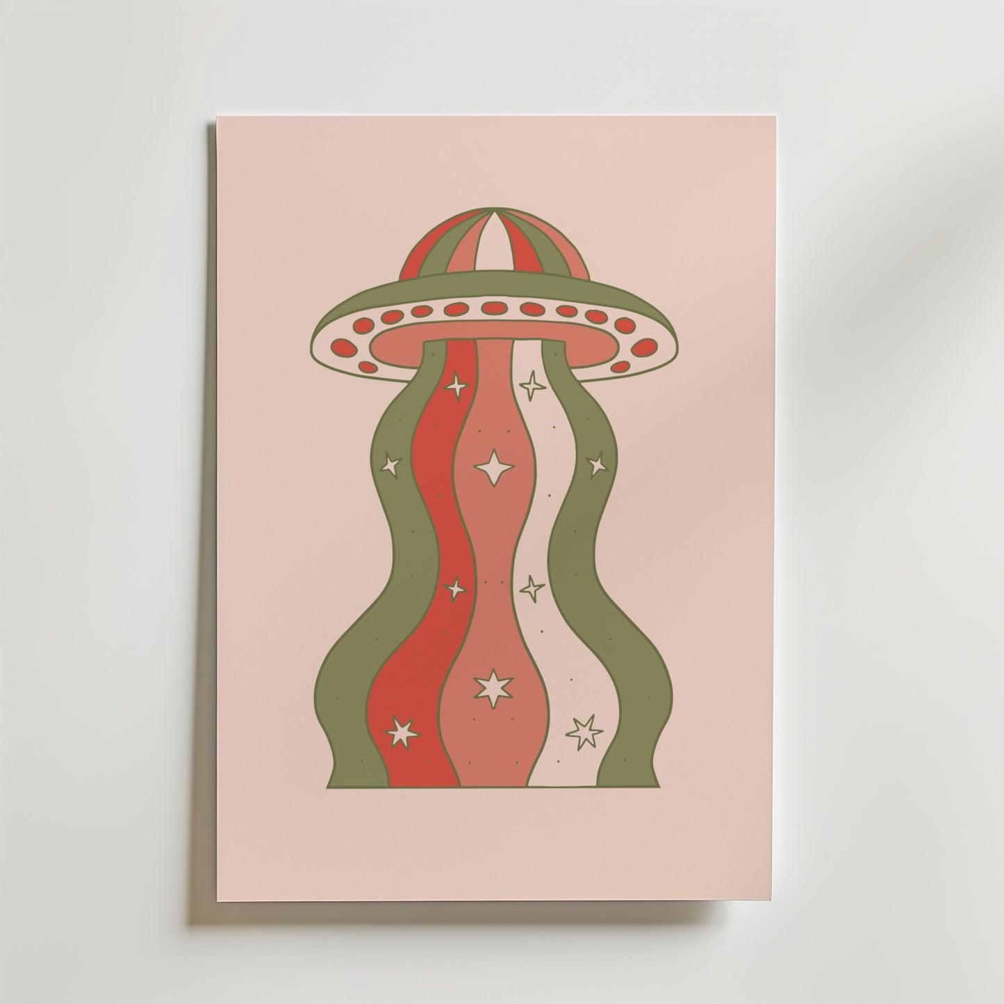 Wavy Mushroom Poster