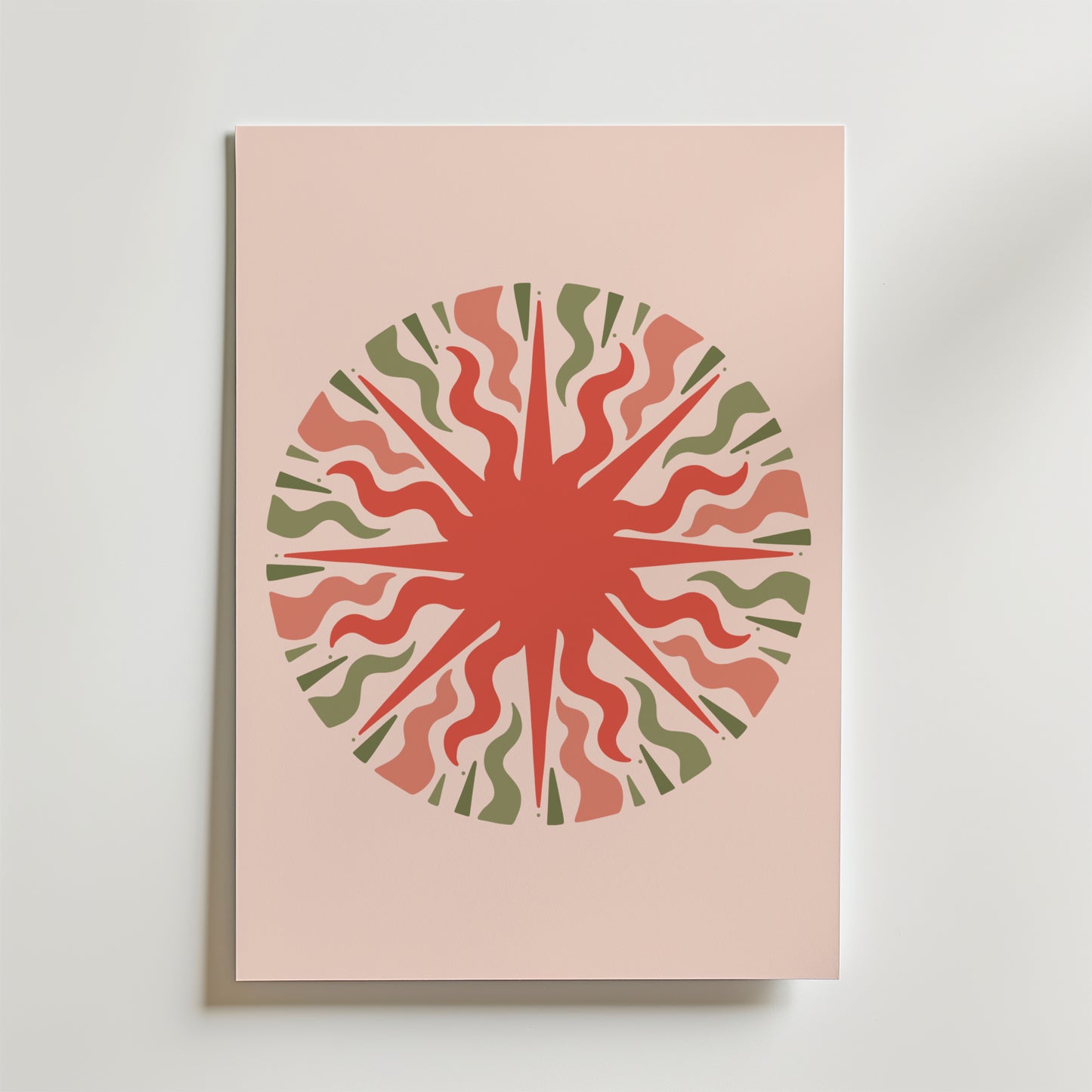 Organic Pulse Circle Poster