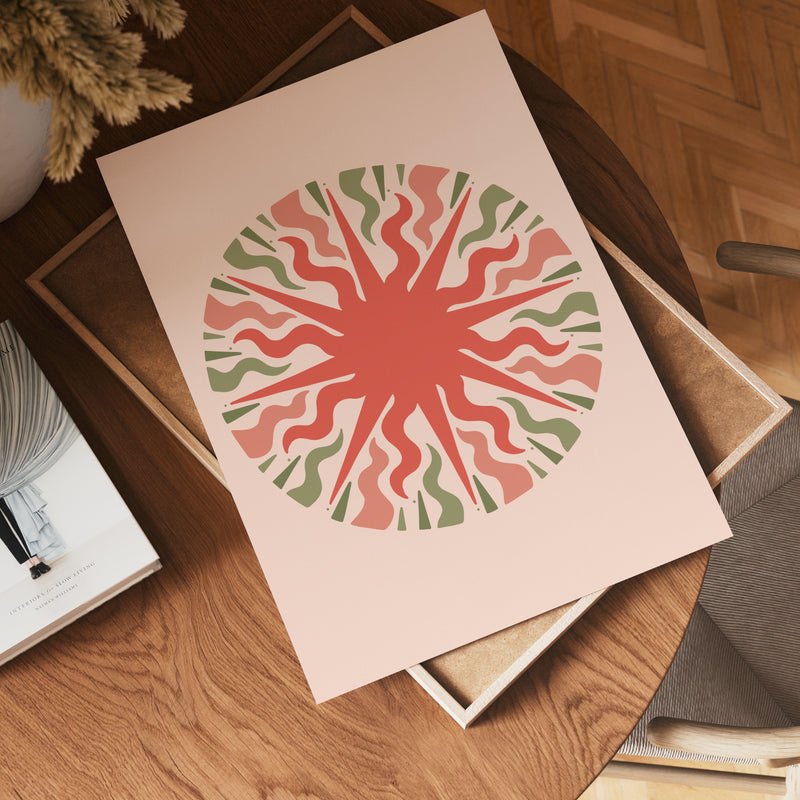 Organic Pulse Circle Poster