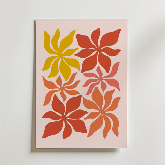 Sunset Petals Poster