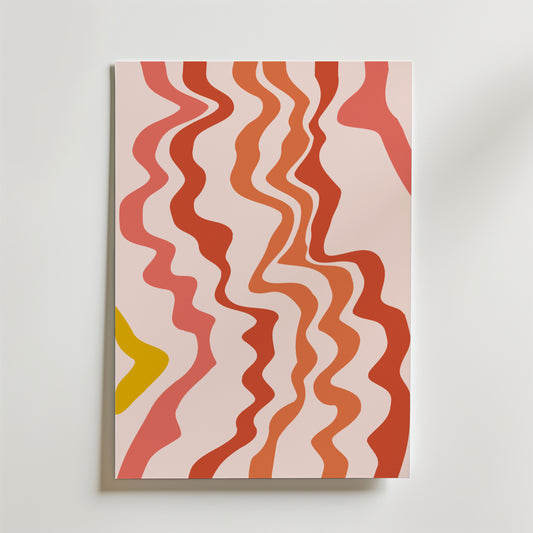 Coral Waves Poster