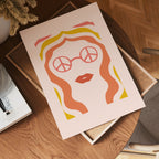 Retro Sunglasses Lady Poster