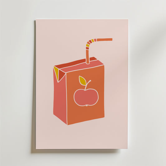 Pink Juice Box Poster