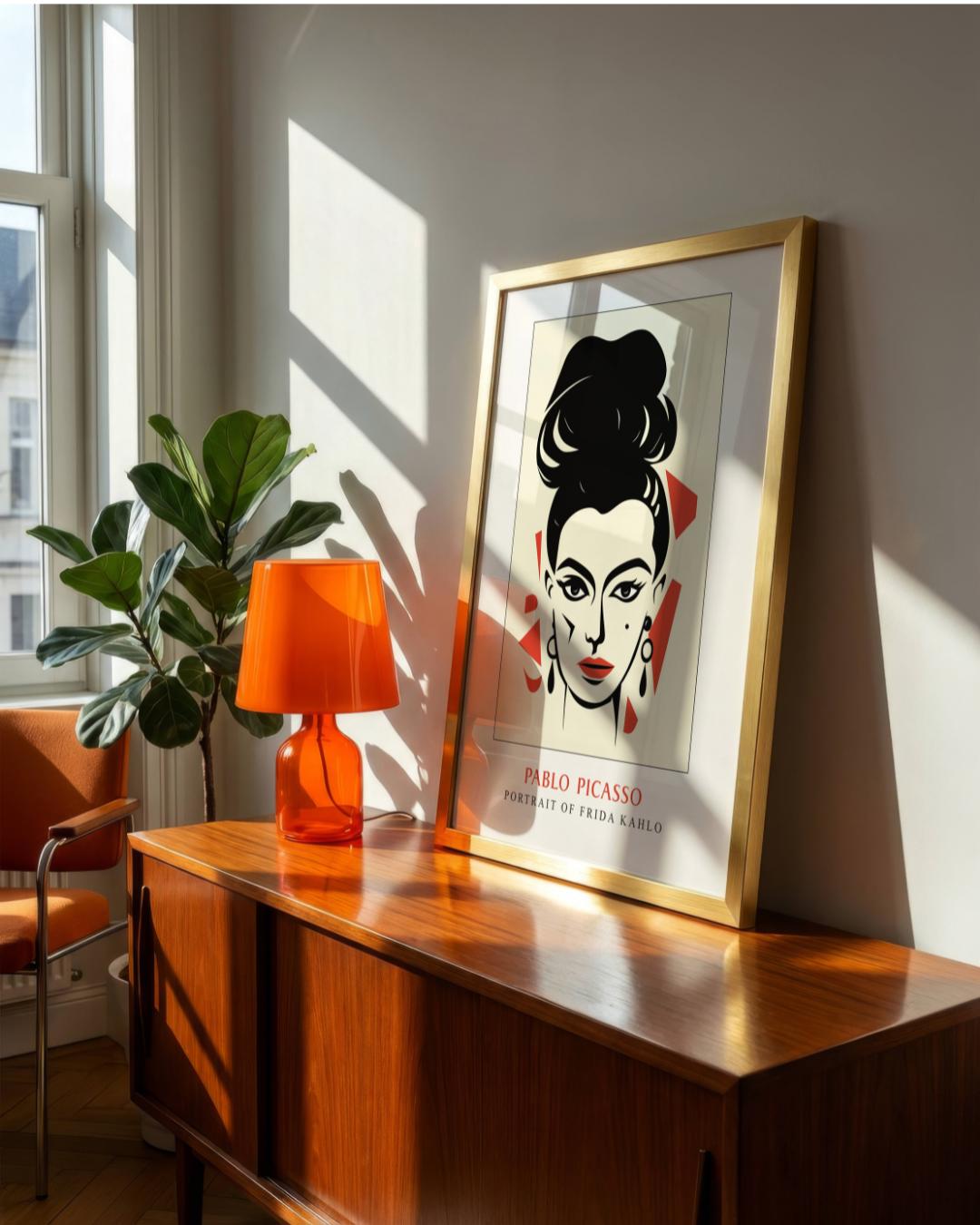 Picasso Portrait Of Frida Kahlo Poster – poster väggdekoration