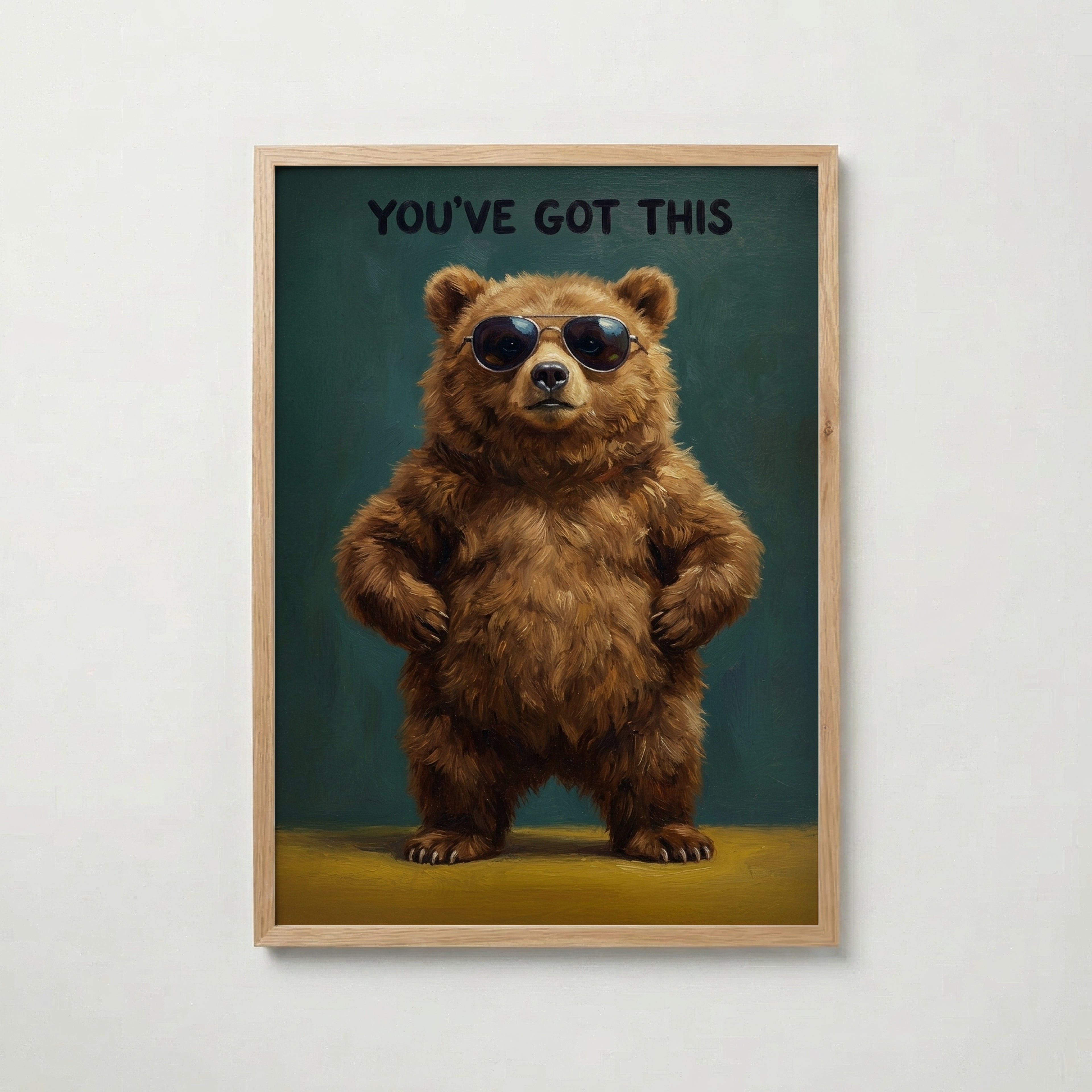 Cool Bear Poster med ekram