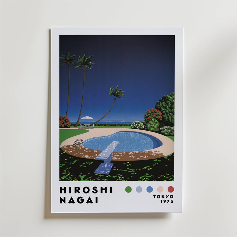 Hiroshi Nagai Poolside Paradise Poster