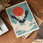 Soaring Crane Poster