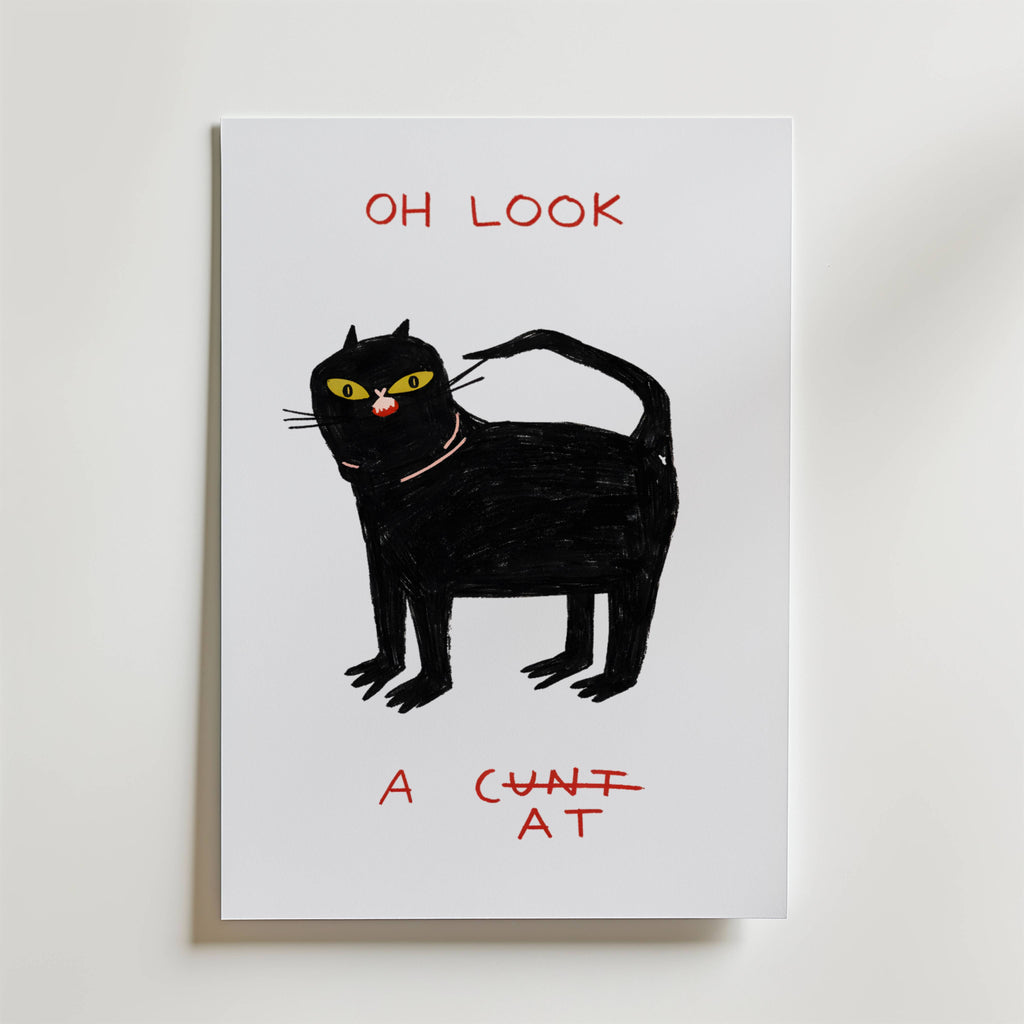 Oh Look Cat Poster